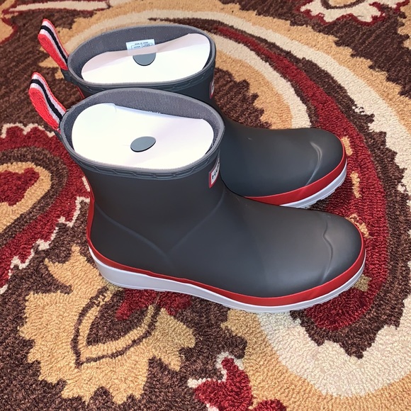 Brand New Hunter Boots SZ 7 Stratus Flare in Gray/Pink - Picture 7 of 7